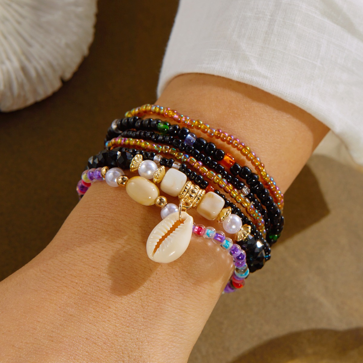 Coastal Shell Bead Set