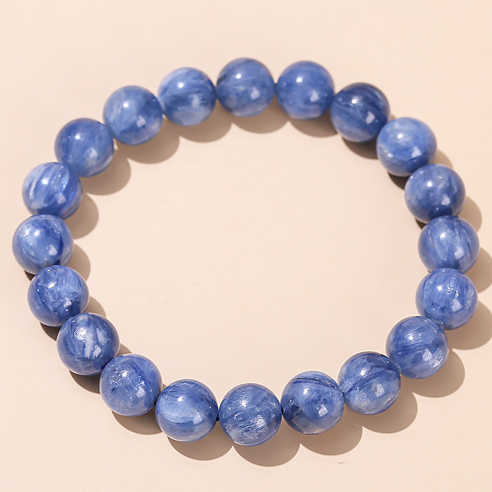 Mist Blue Crystal Bracelet close bead detail thumbnail