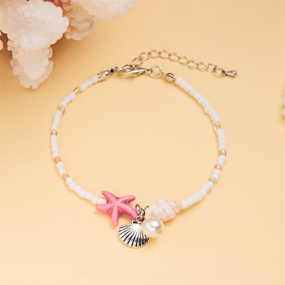 Seaside Shell Starfish Bracelet wrist styling thumbnail