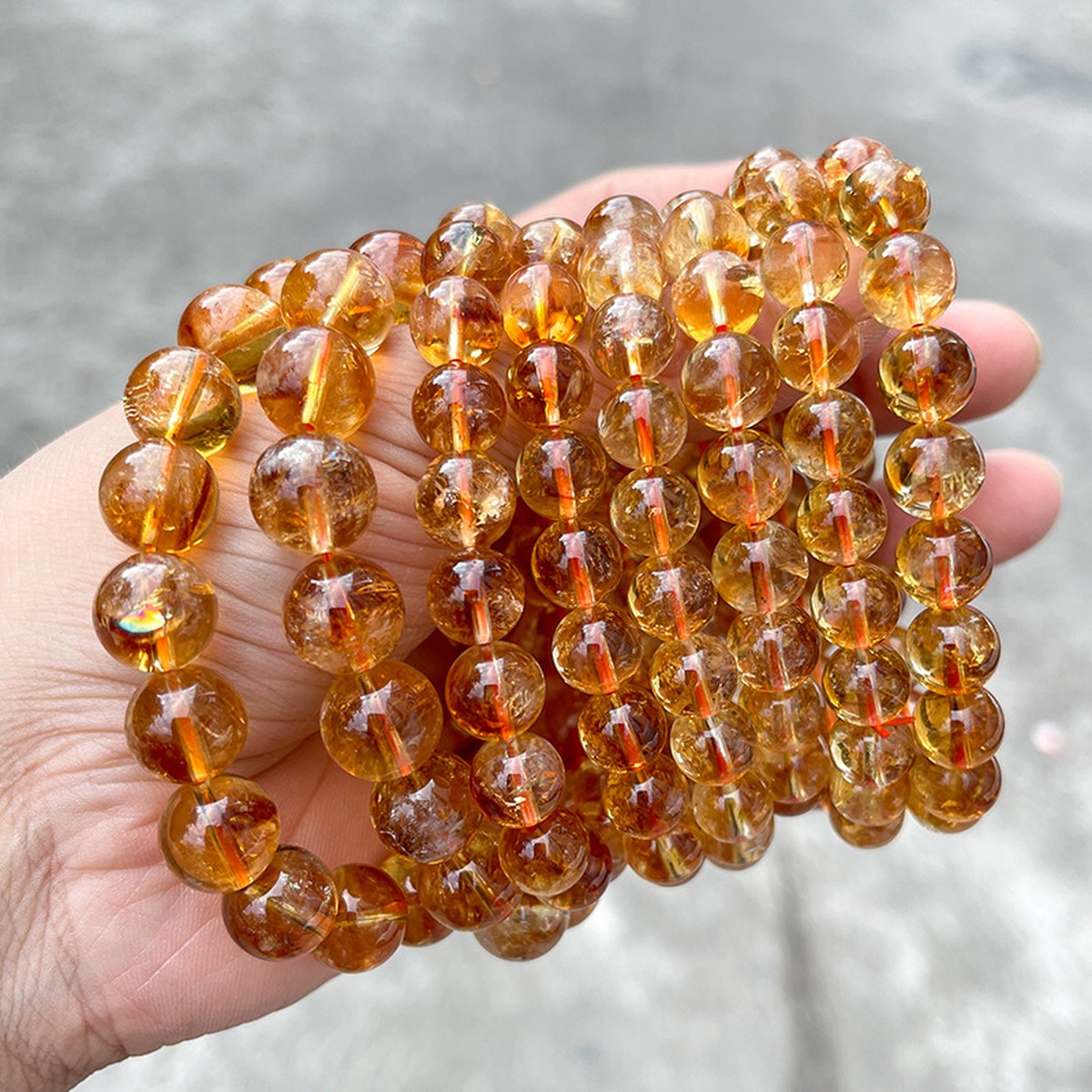 Golden Citrine Bracelet flat lay detail thumbnail