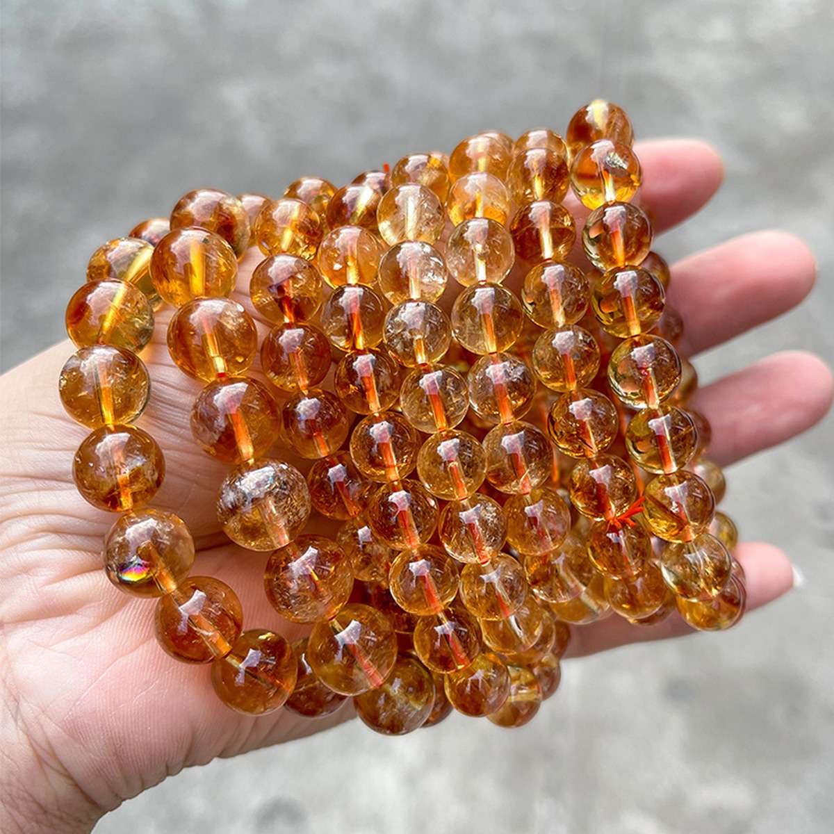 Golden Citrine Bracelet wrist styling thumbnail