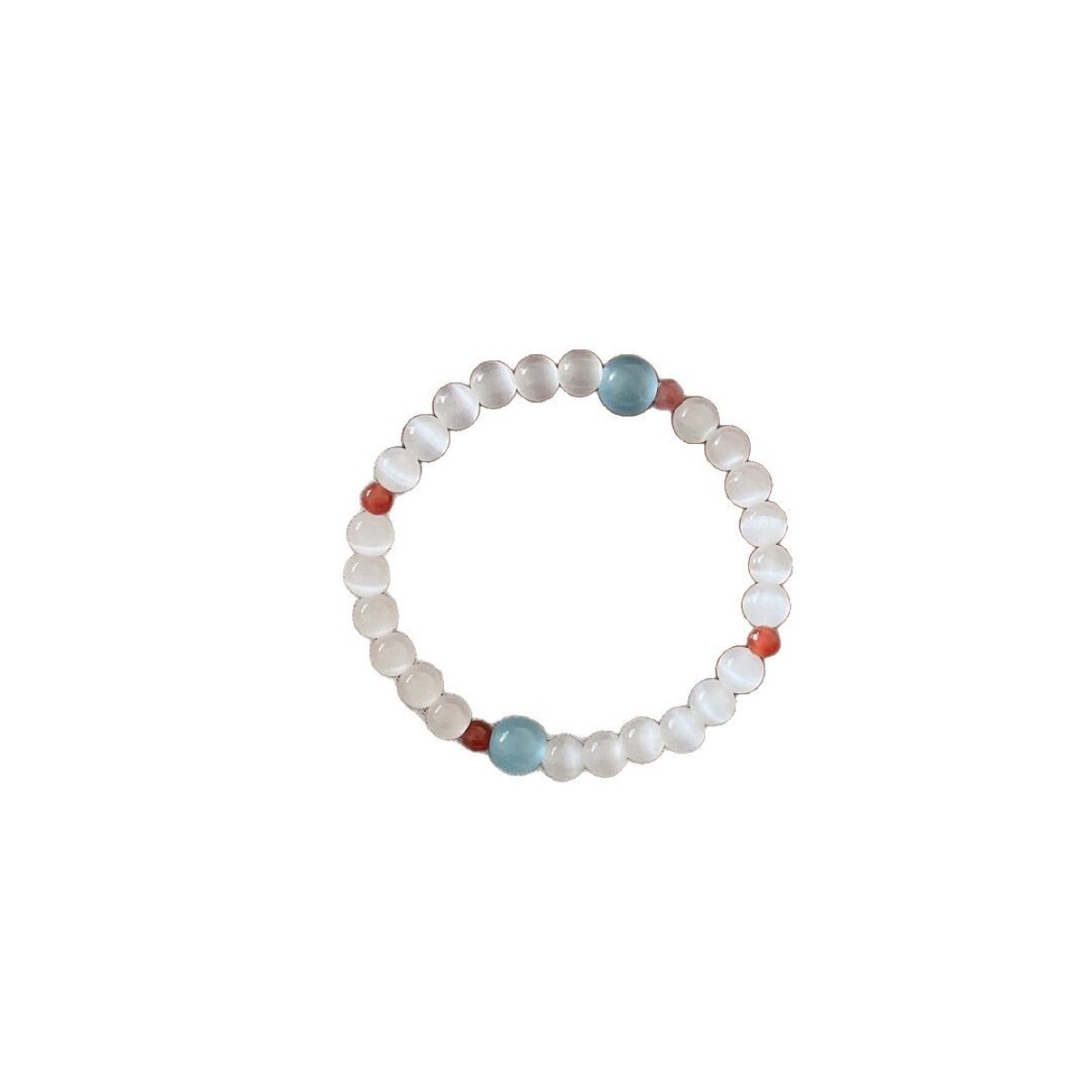 Ivory Sky Stone Bead Bracelet