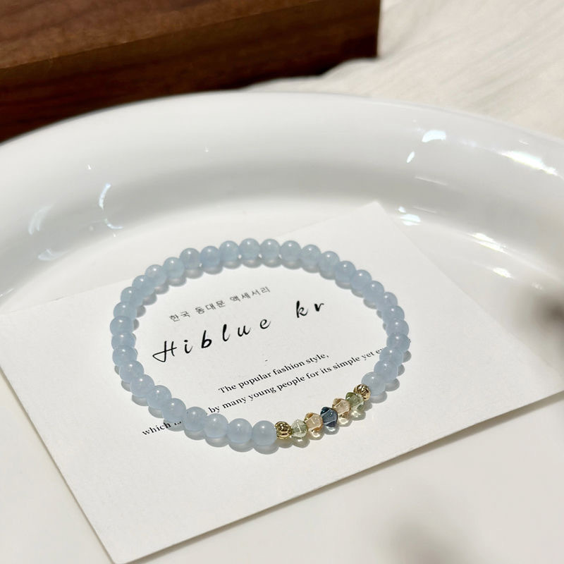 Sea Salt Ice Blue Bracelet close bead detail thumbnail