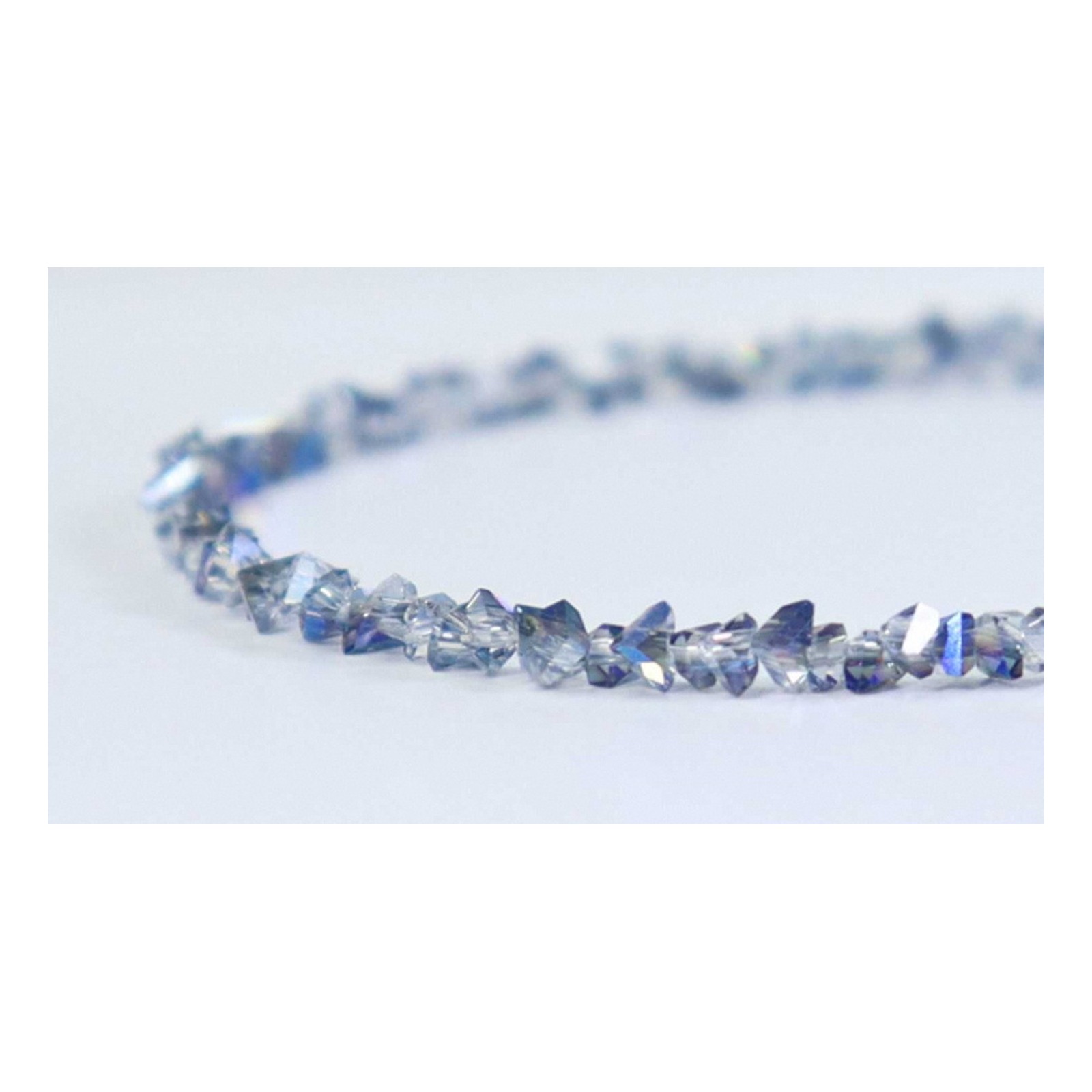 Deep Sea Blue Crystal Bracelet flat lay detail thumbnail