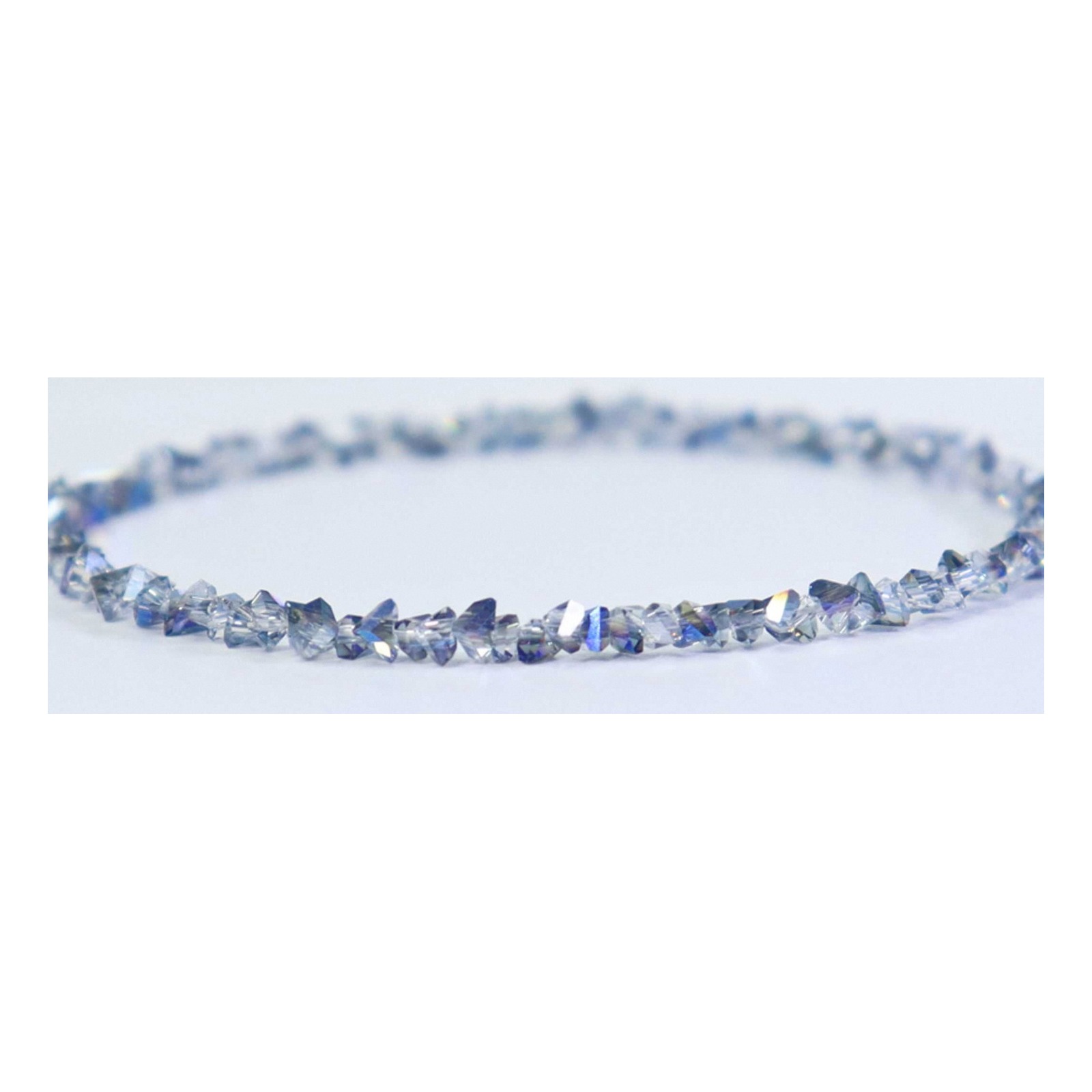 Deep Sea Blue Crystal Bracelet wrist styling thumbnail