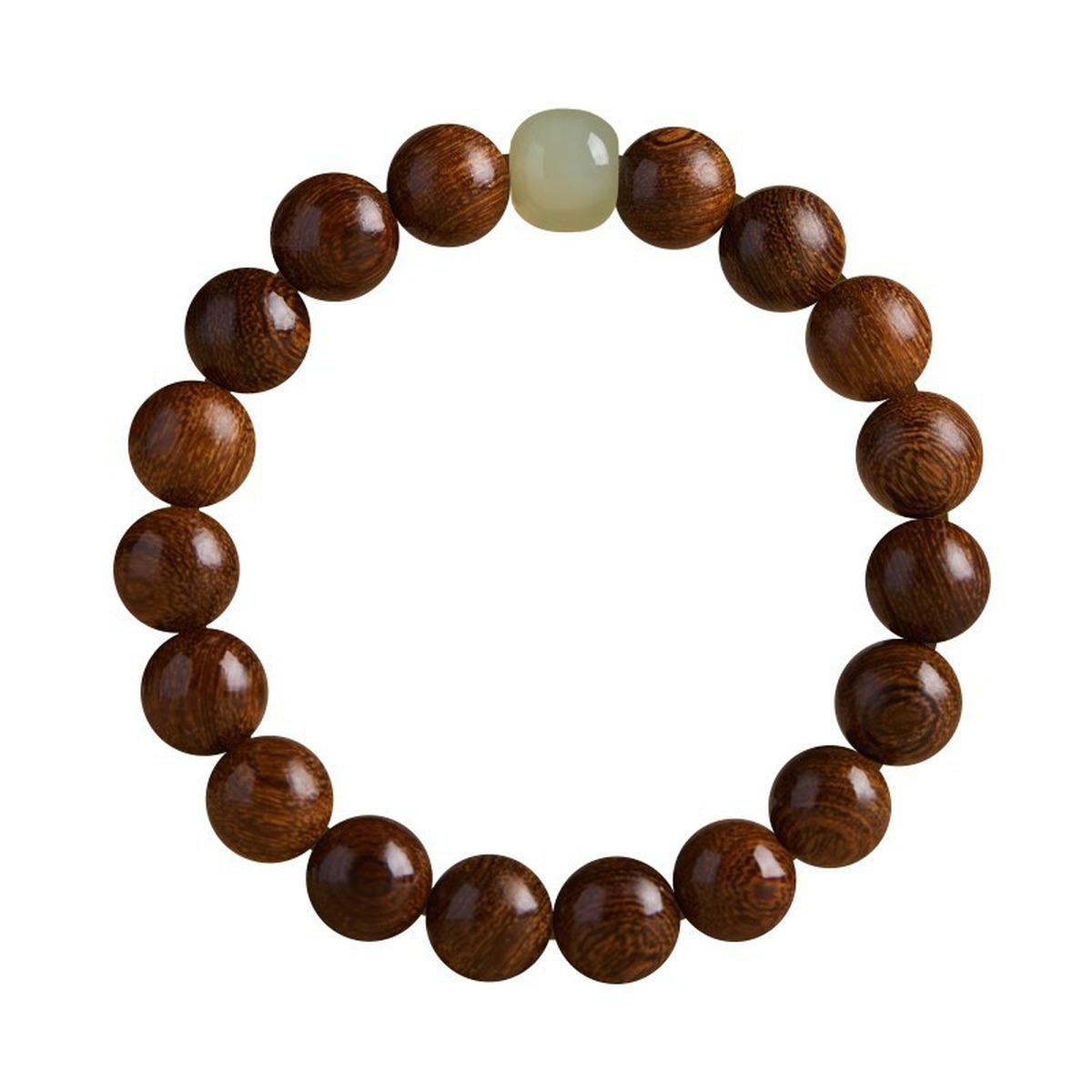 Woodgrain Bead Bracelet
