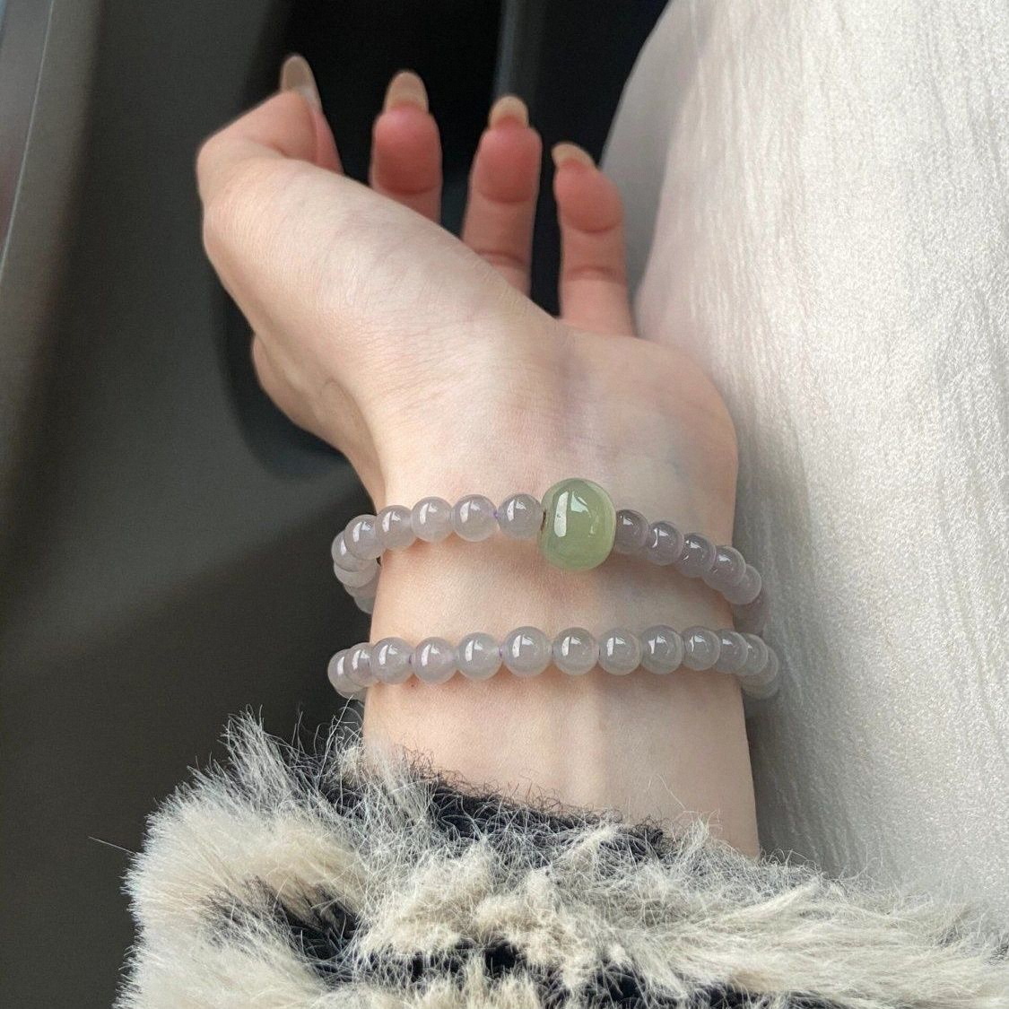Smoky Mist Double-Wrap Bracelet wrist styling thumbnail