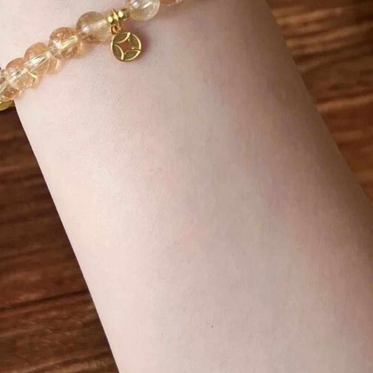 Honey Tiger Eye Layer Bracelet close bead detail thumbnail