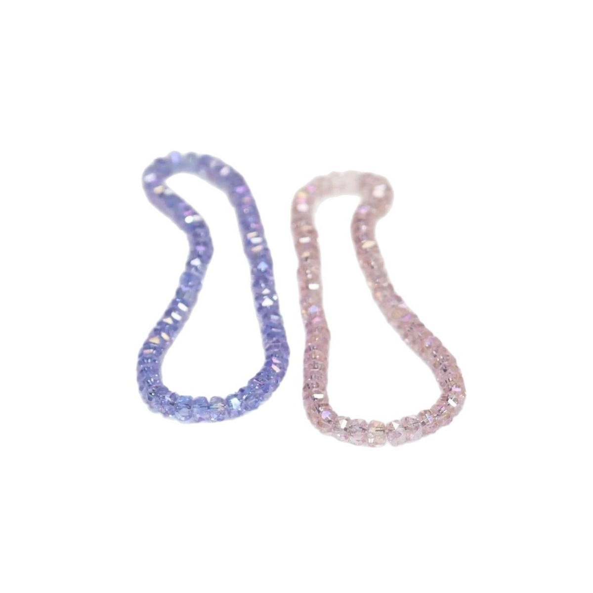Garnet Prism Bead Bracelet wrist styling thumbnail