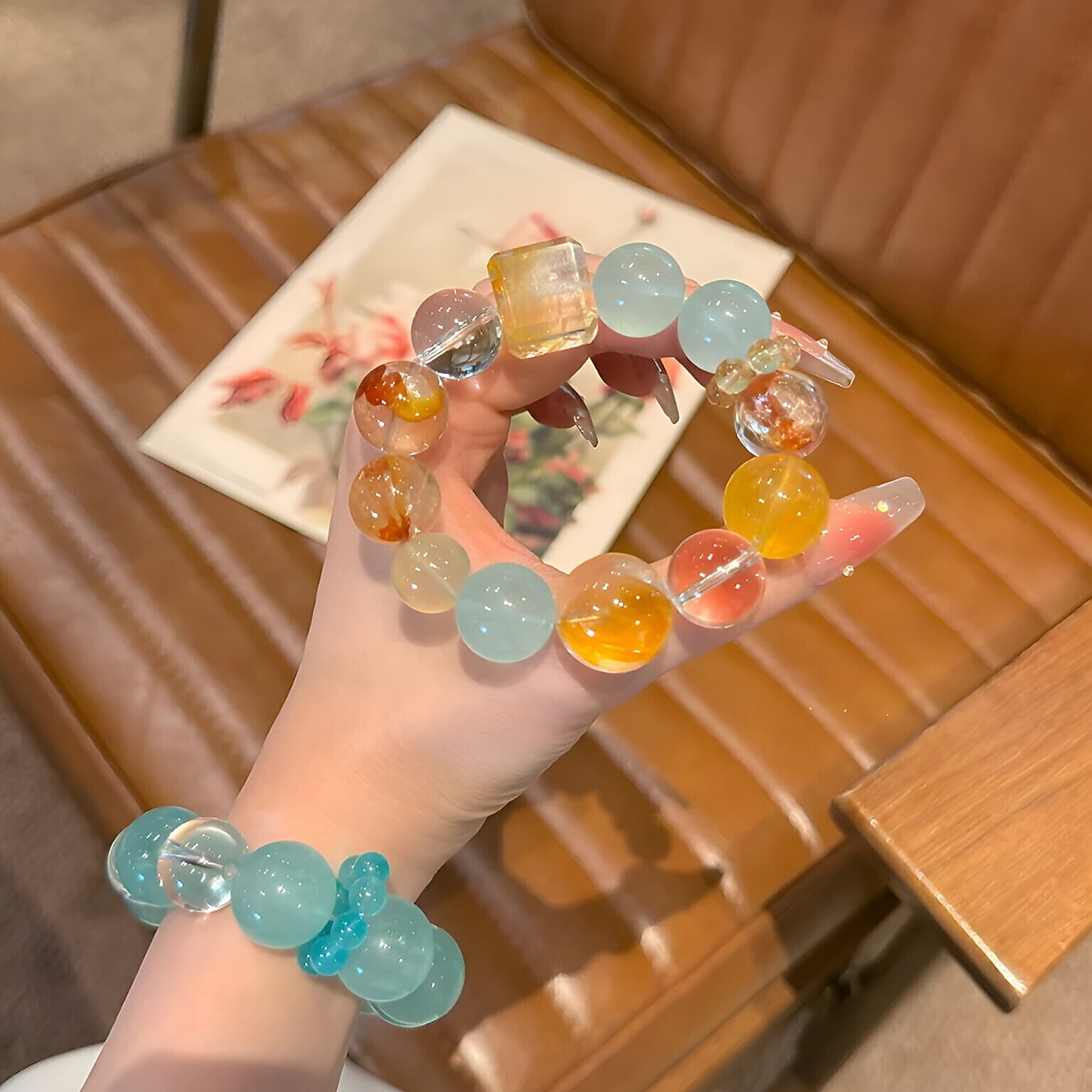 Aurora Prism Bead Bracelet