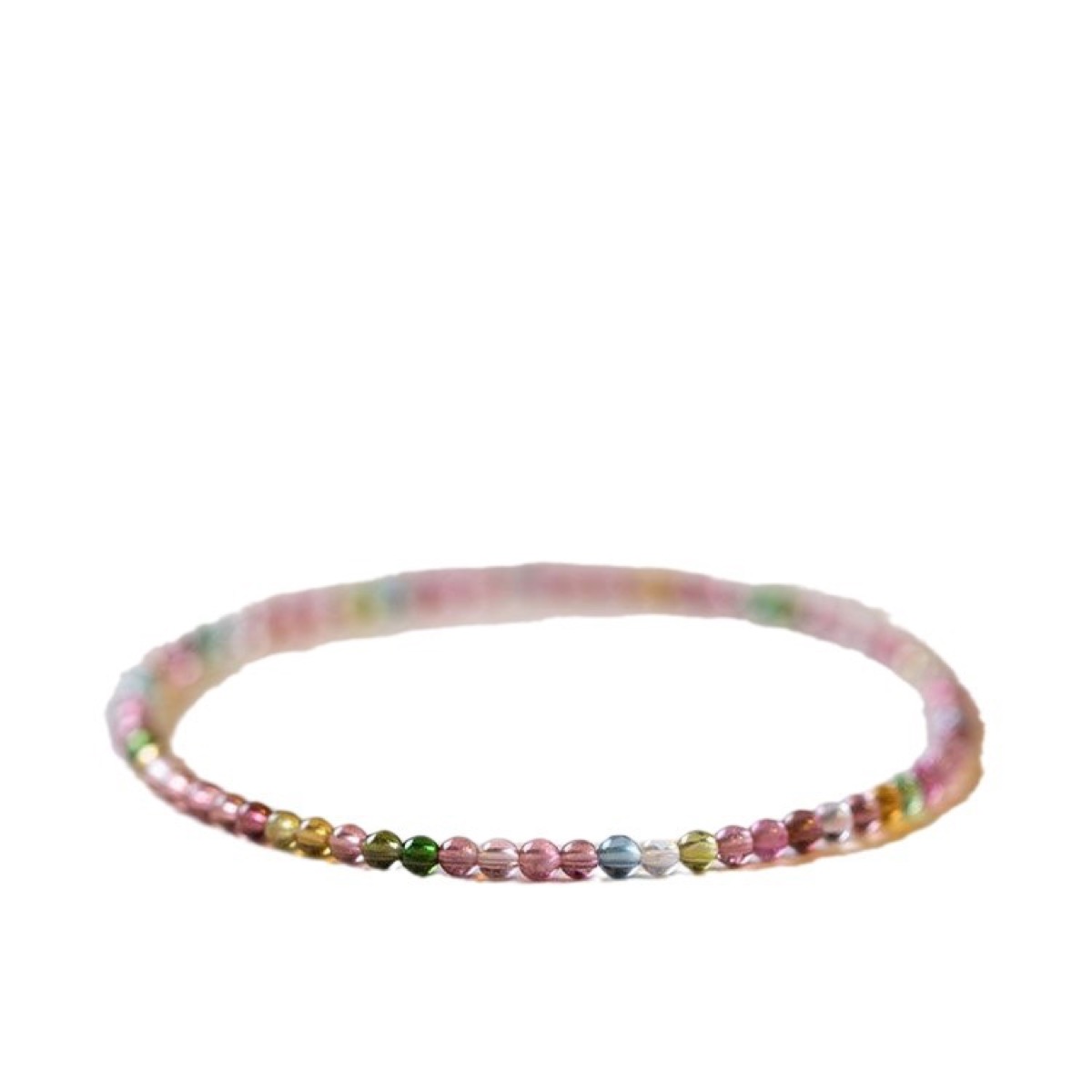 Fine Rainbow Micro Bead Bracelet