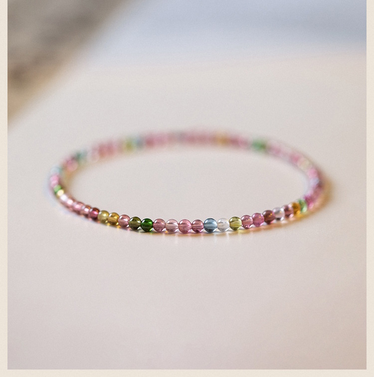 Fine Rainbow Tourmaline Bracelet