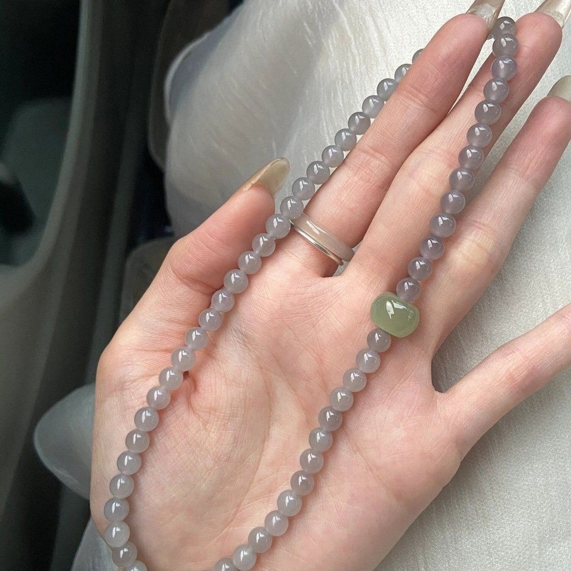 Smoky Mist Double-Wrap Bracelet