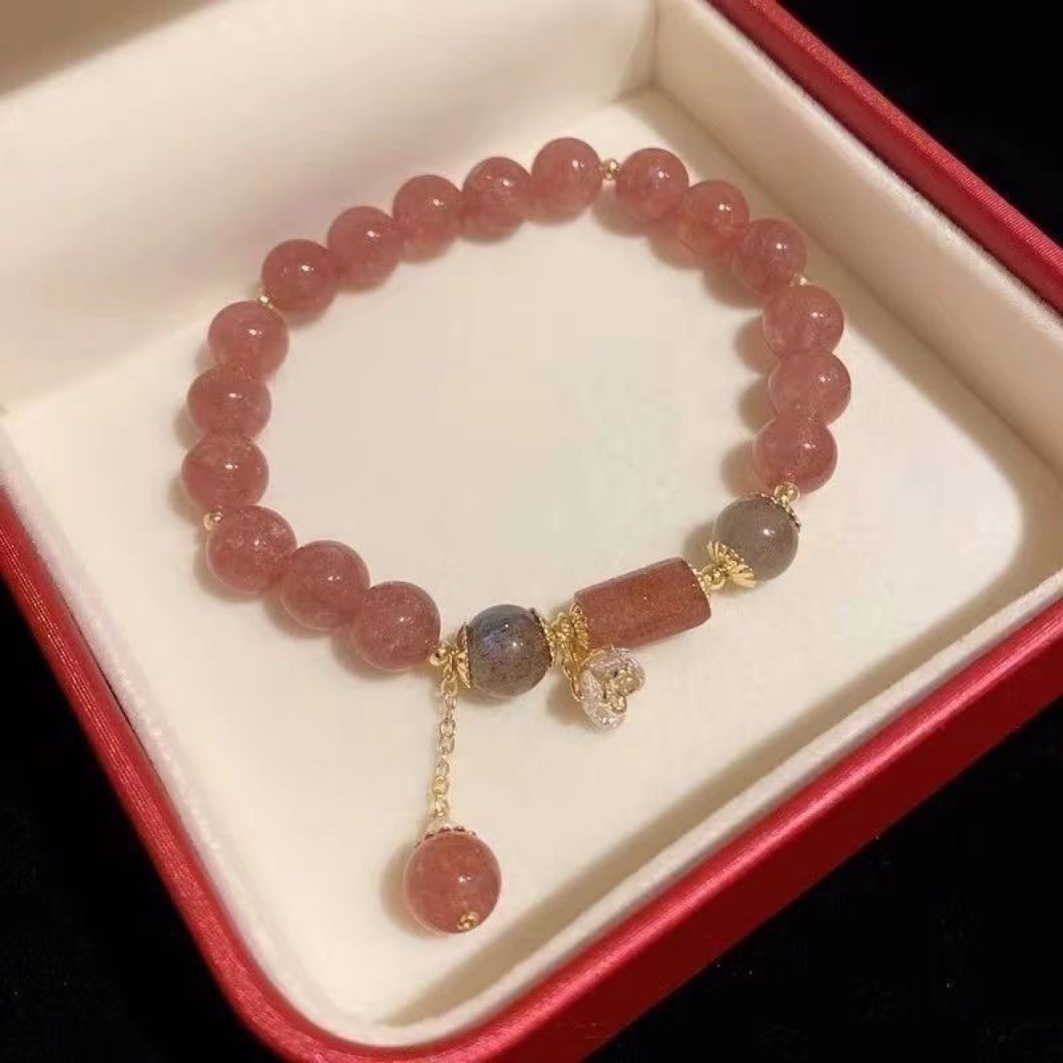 Blush Flower Stone Bracelet