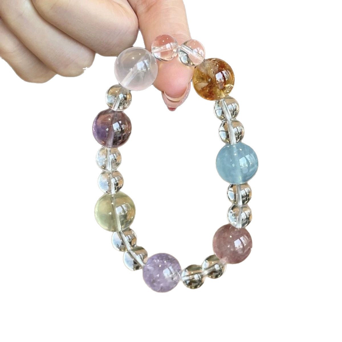 Pastel Prism Bead Bracelet